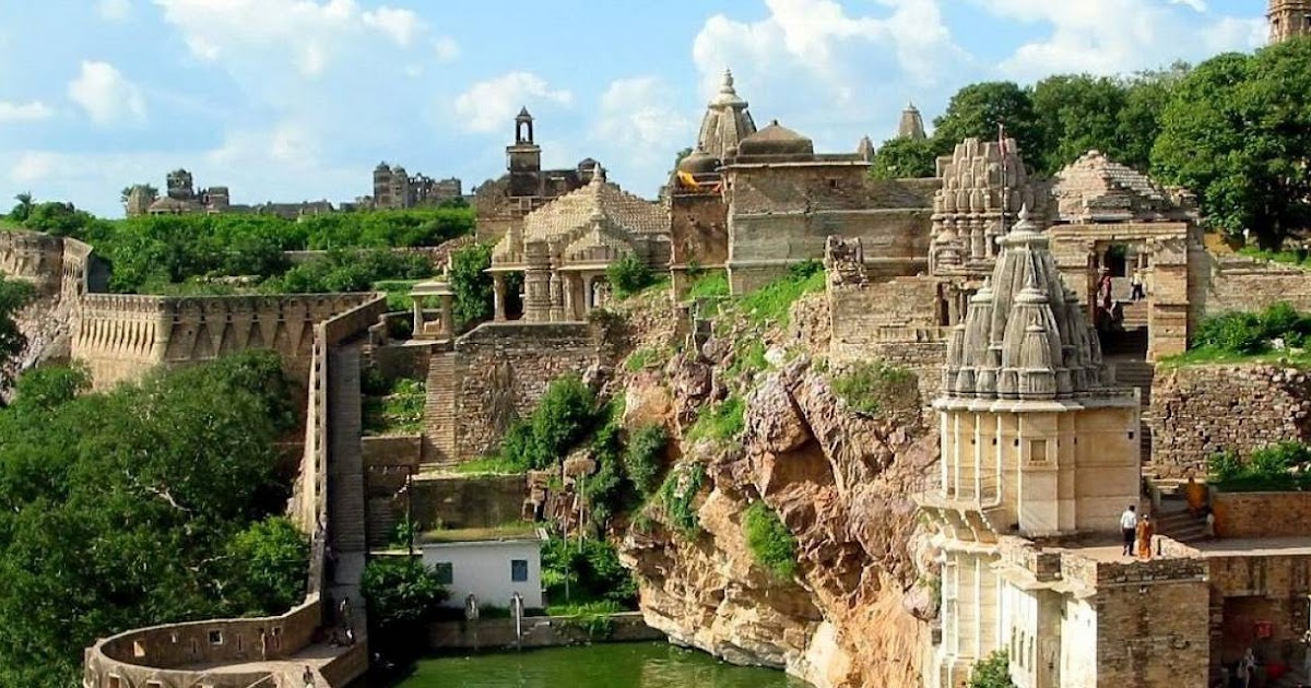 Chittorgarh Fort, a historic fort in Rajasthan, showcasing ancient temples, palaces, and towers with rich heritage.